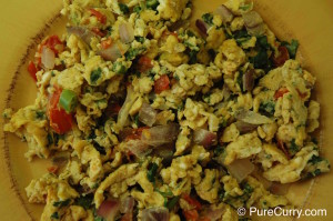 Masala Scrambled Eggs