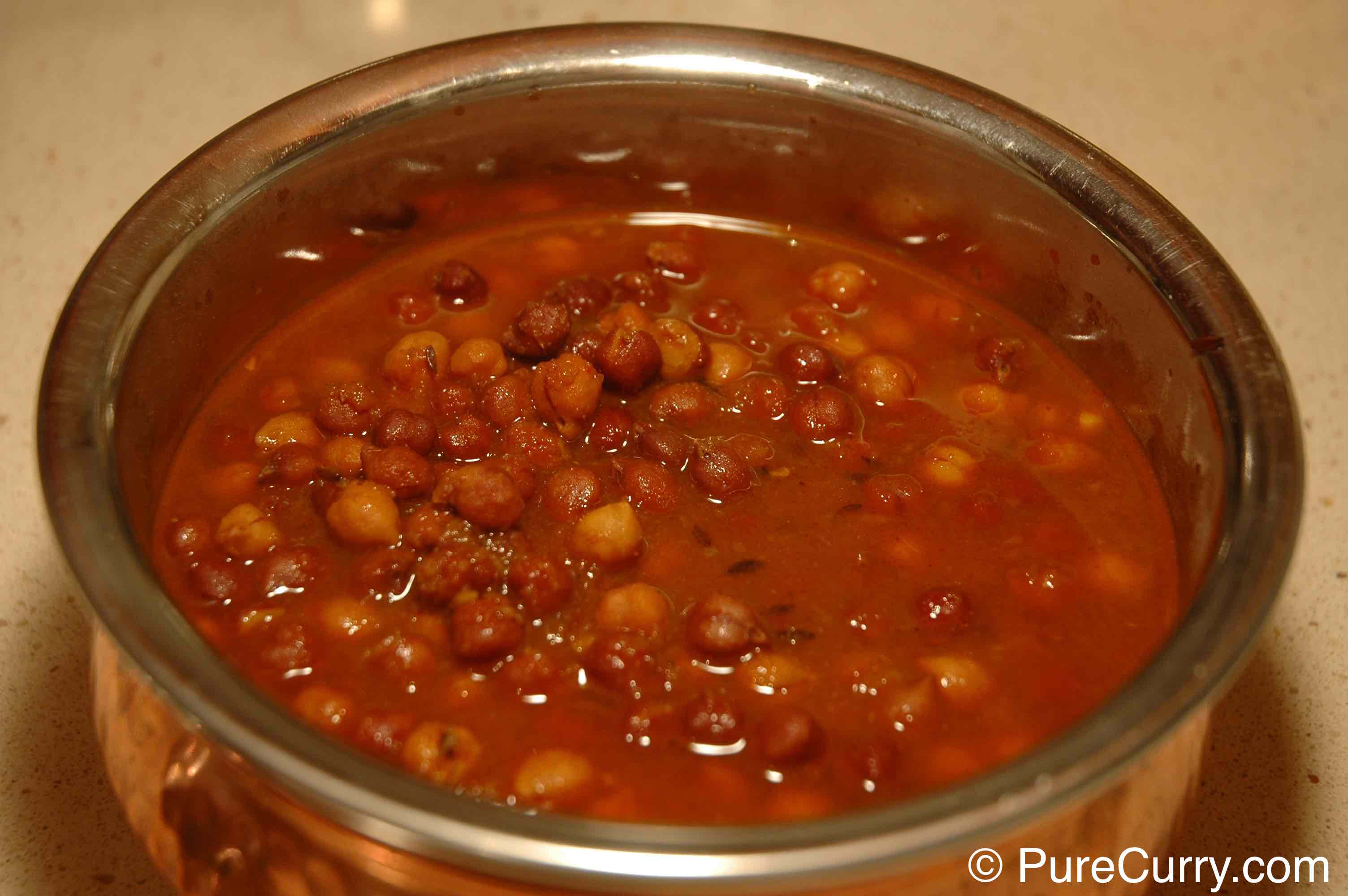 Black Garbanzo Beans Curry