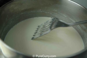 Thickened milk